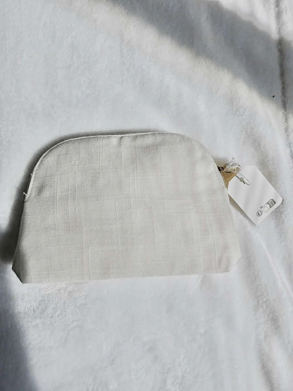 L'OCCITANE Cream Canvas Cosmetic Pouch - New